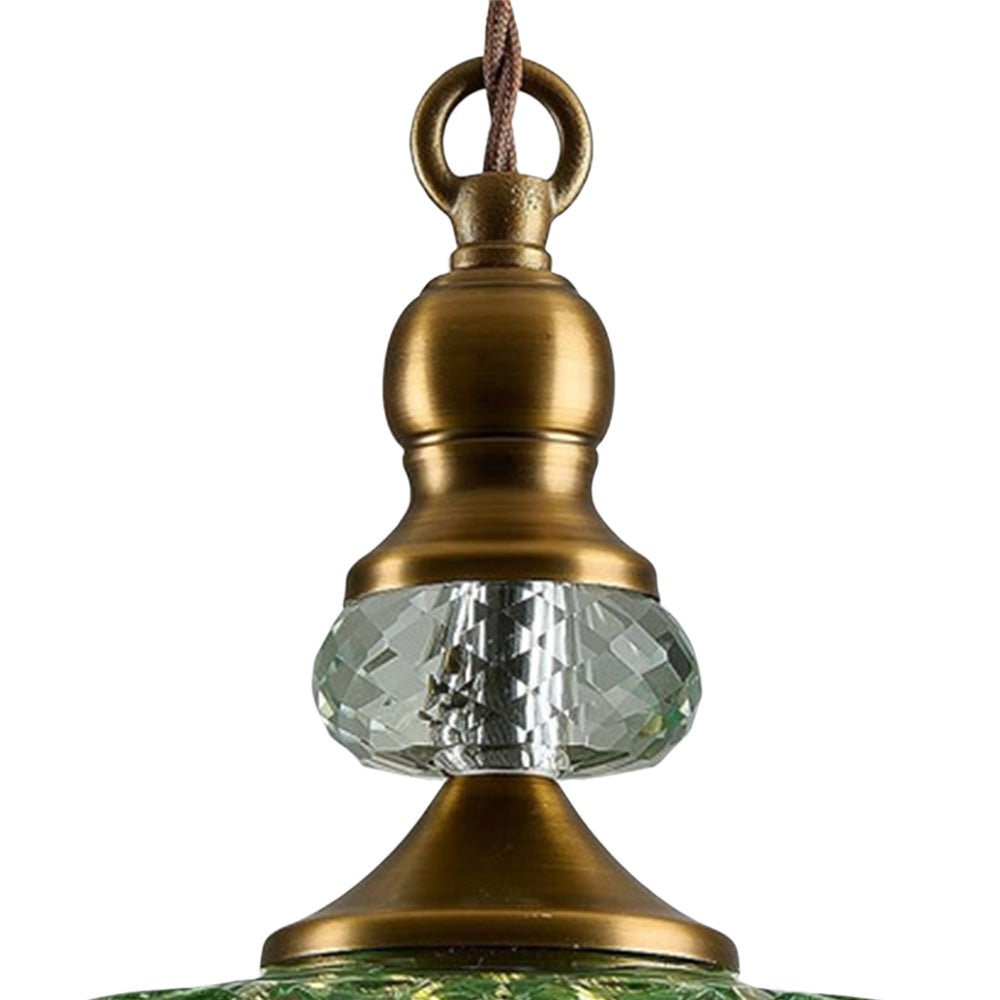 Suspension Luminaire Lotus Dôme Verre Fleur Design pour Salle à Manger