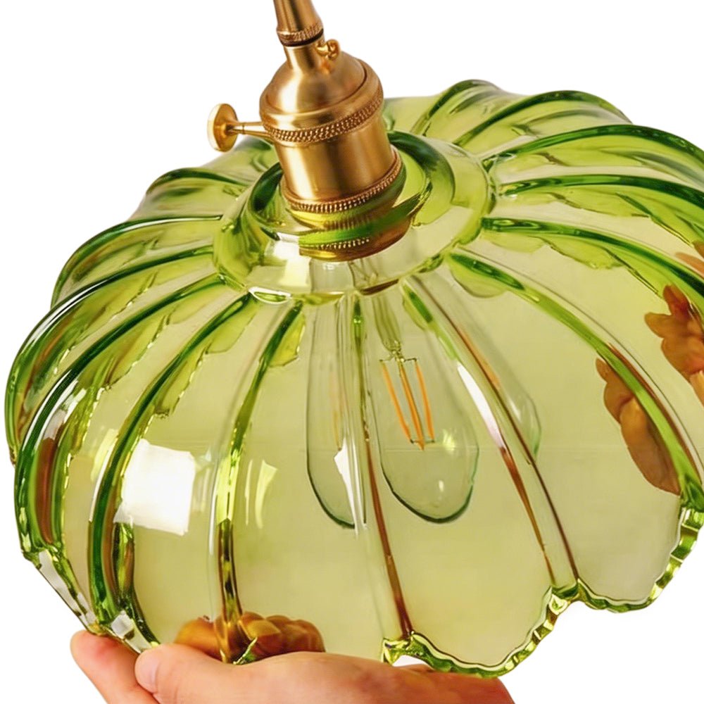 Suspension Verre Lotus Dôme Fleur pour Salle à Manger