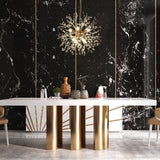 Lustre Luxe 8 Lumières Sputnik Feu d'Artifice pour Salon