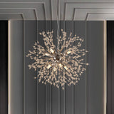 Lustre Luxe 8 Lumières Sputnik Feu d'Artifice pour Salon