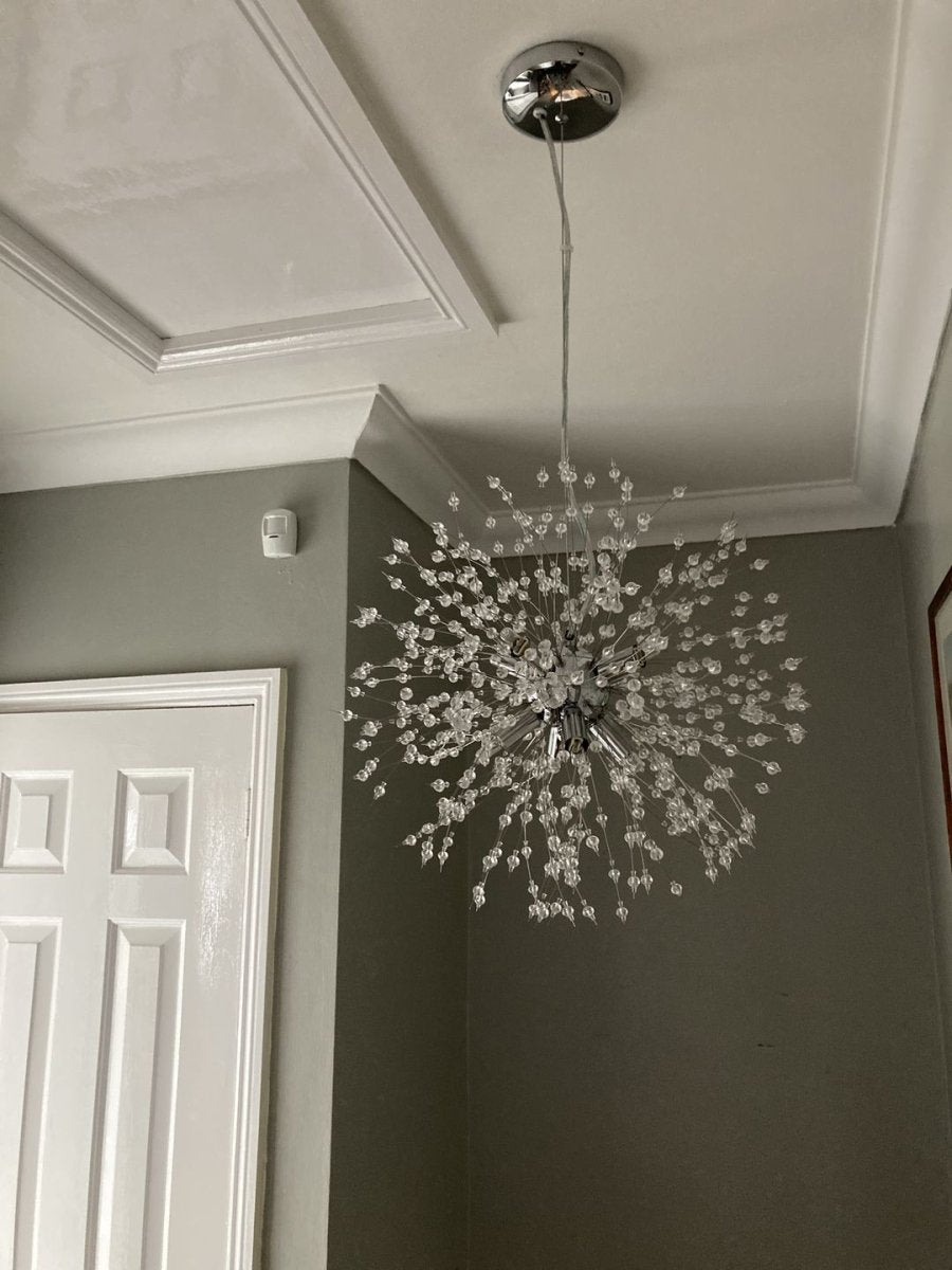 Lustre Luxe 8 Lumières Sputnik Feu d'Artifice pour Salon