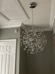 Lustre Luxe 8 Lumières Sputnik Feu d'Artifice pour Salon
