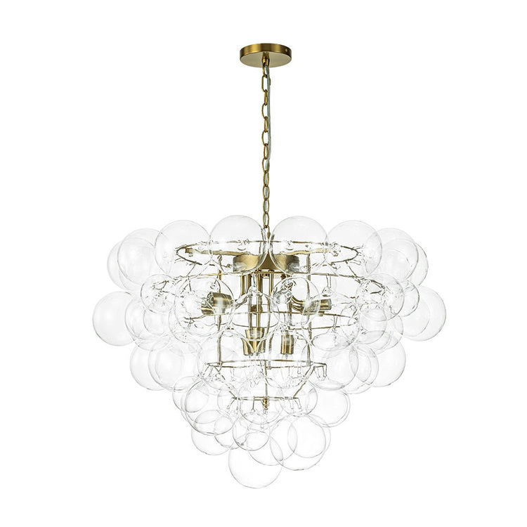 Lustre Salon Boule en Verre 70 cm