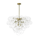 Lustre Salon Boule en Verre 70 cm