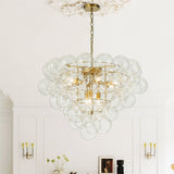 Lustre Salon Boule en Verre 70 cm