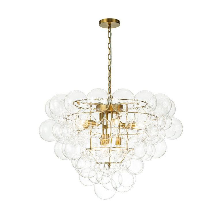 Lustre Salon Boule en Verre 70 cm