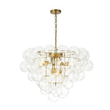 Lustre Salon Boule en Verre 70 cm