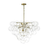 Lustre Salon Boule en Verre 70 cm