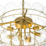 Lustre Salon Boule en Verre 70 cm
