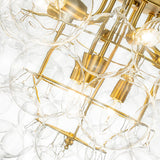 Lustre Salon Boule en Verre 70 cm