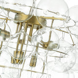 Lustre Salon Boule en Verre 70 cm
