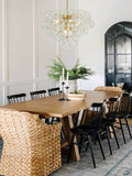 Lustre Salon Boule en Verre 70 cm