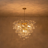 Lustre Salon Boule en Verre 70 cm