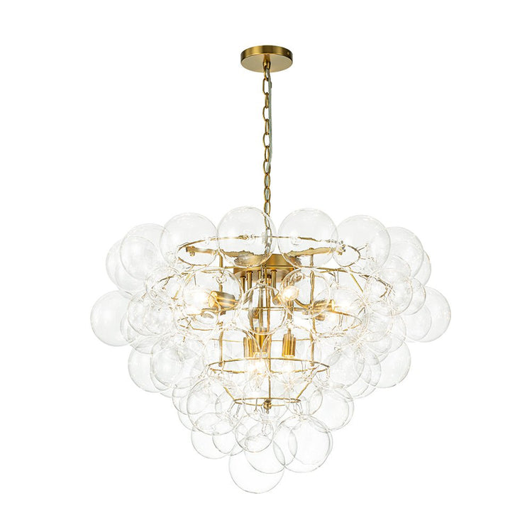 Lustre Salon Boule en Verre 70 cm