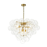Lustre Salon Boule en Verre 70 cm