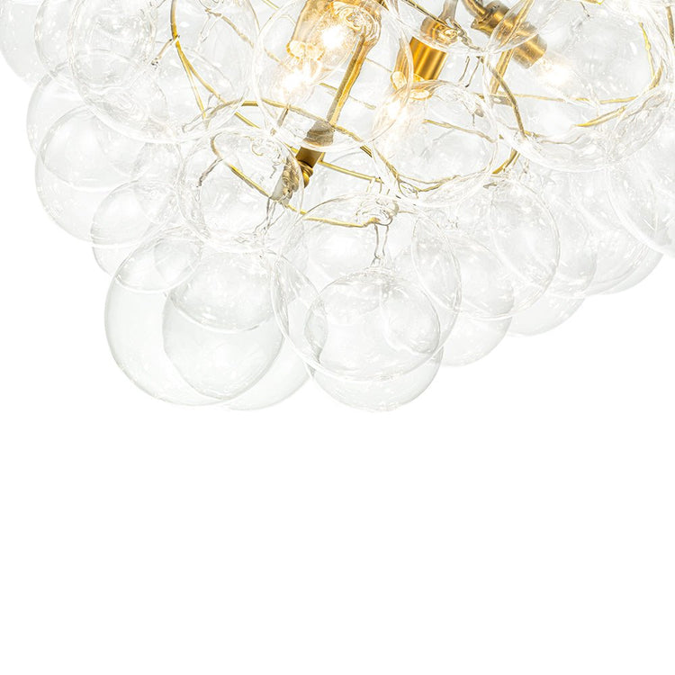Lustre Salon Boule en Verre 70 cm