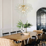 Lustre Salon Boule en Verre 70 cm