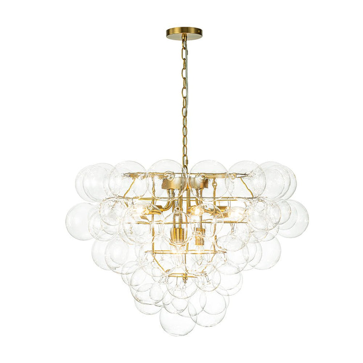 Lustre Salon Boule en Verre 70 cm