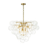 Lustre Salon Boule en Verre 70 cm