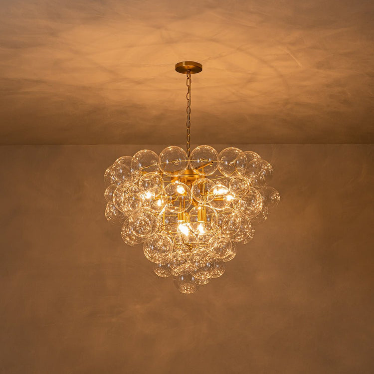 Lustre Salon Boule en Verre 70 cm