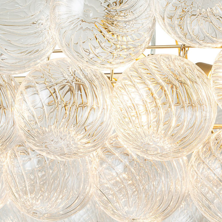 Lustre Salon Boule en Verre 67 cm