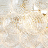 Lustre Salon Boule en Verre 67 cm
