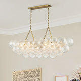 Lustre Salon Boule en Verre 67 cm