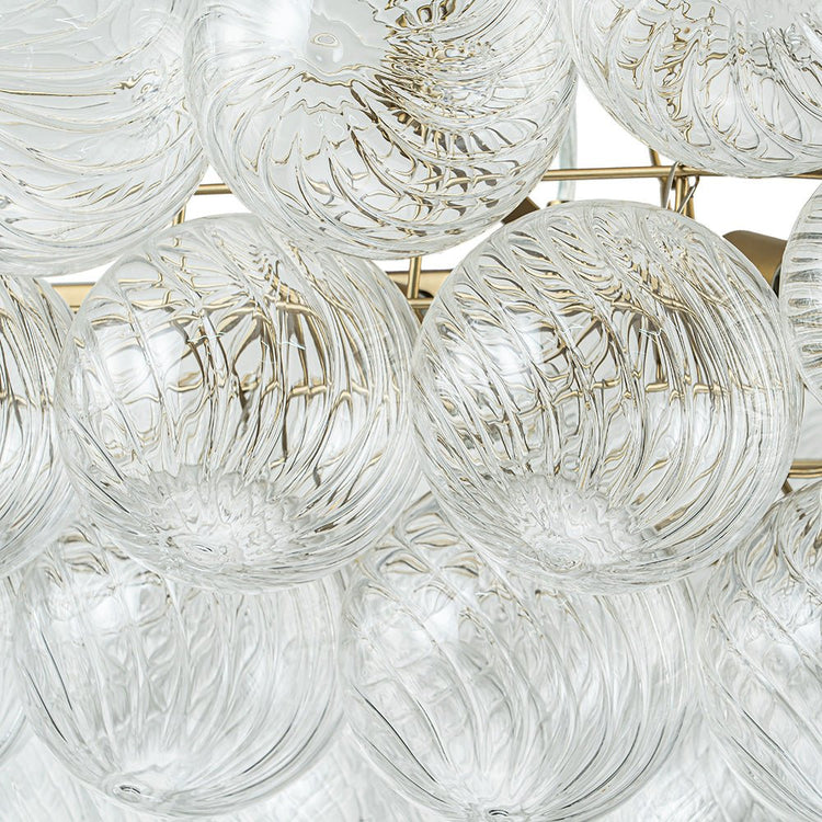 Lustre Salon Boule en Verre 67 cm