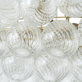 Lustre Salon Boule en Verre 67 cm