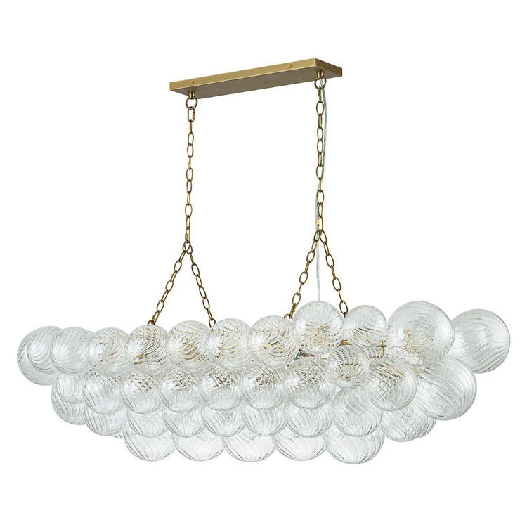 Lustre Salon Boule en Verre 67 cm