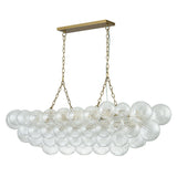 Lustre Salon Boule en Verre 67 cm