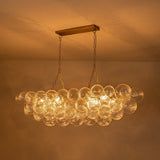 Lustre Salon Boule en Verre 67 cm