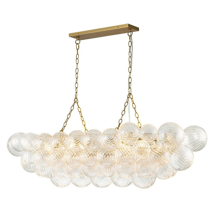 Lustre Salon Boule en Verre 67 cm