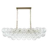 Lustre Salon Boule en Verre 67 cm