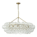 Lustre Salon Boule en Verre 104 cm