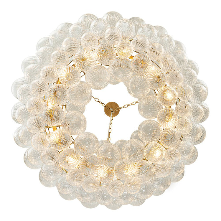 Lustre Salon Boule en Verre 104 cm