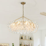 Lustre Salon Boule en Verre 104 cm
