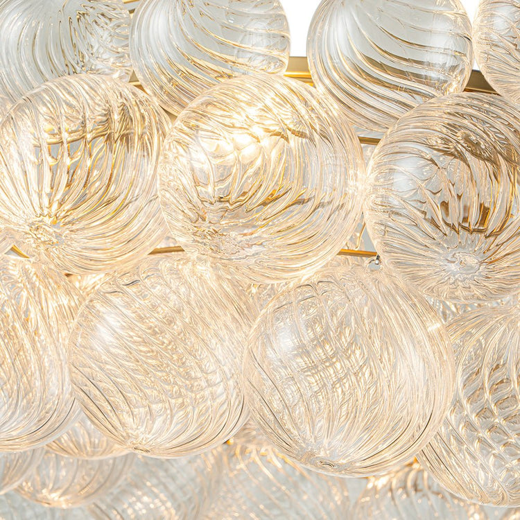 Lustre Salon Boule en Verre 104 cm
