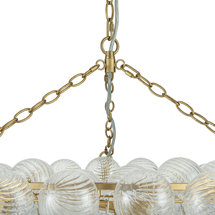 Lustre Salon Boule en Verre 104 cm