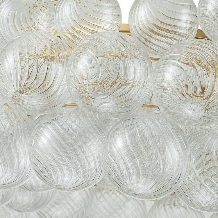 Lustre Salon Boule en Verre 104 cm