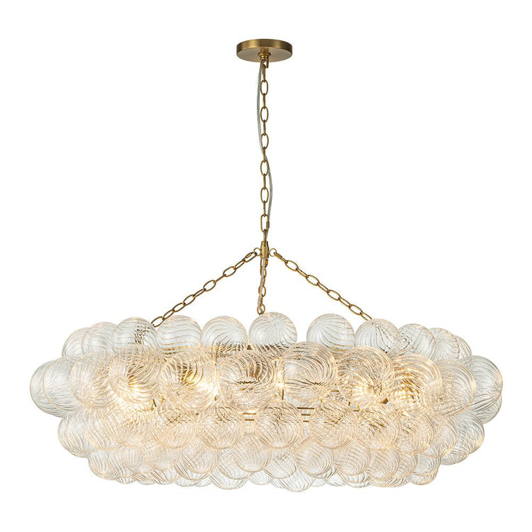 Lustre Salon Boule en Verre 104 cm
