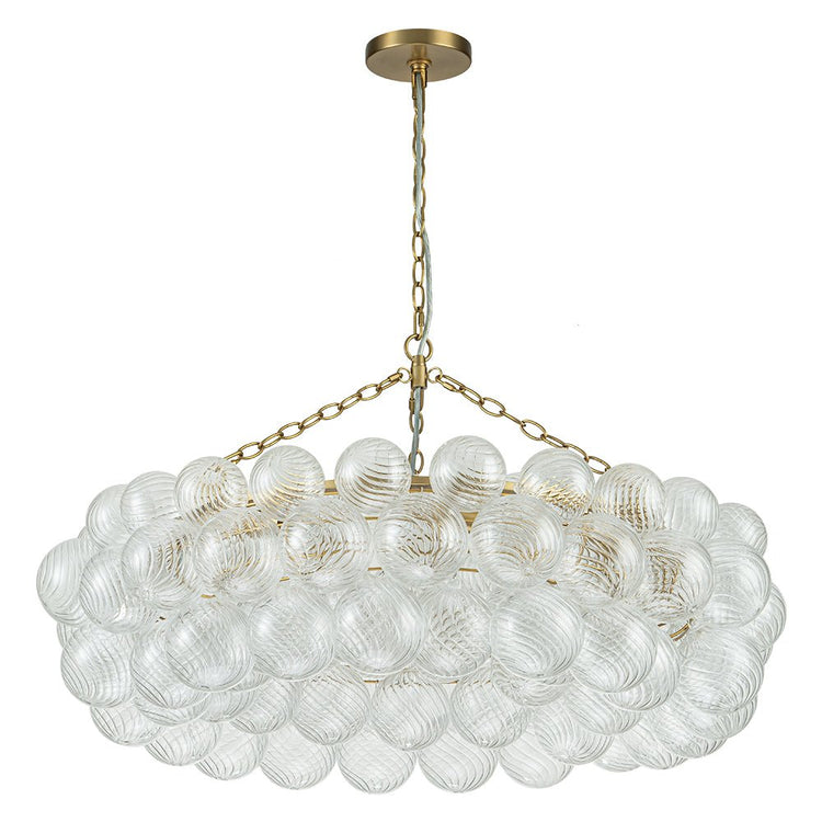 Lustre Salon Boule en Verre 104 cm