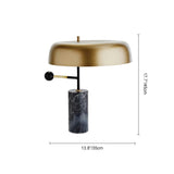 Lampe à Poser Salon en Marbre Gris