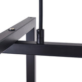 Lustre Cuisine Rectangulaire en Laiton Noir