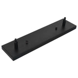 Lustre Cuisine Rectangulaire en Laiton Noir