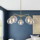 Lustre Boule Verre Classic Moderne Soufflé pour Salon