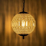 Lustre Cristal Moderne Français Sphère