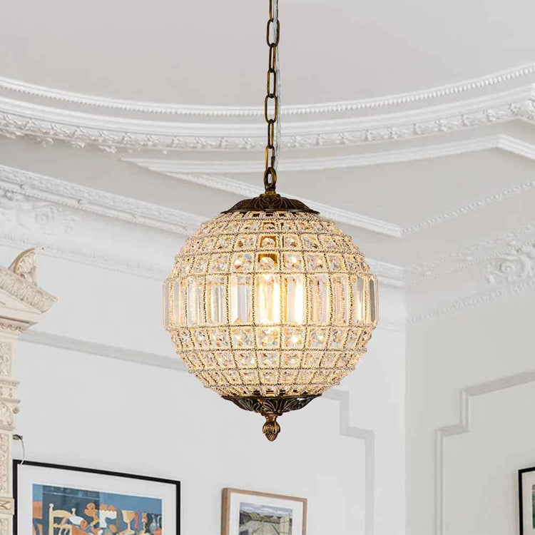 Lustre Cristal Moderne Français Sphère