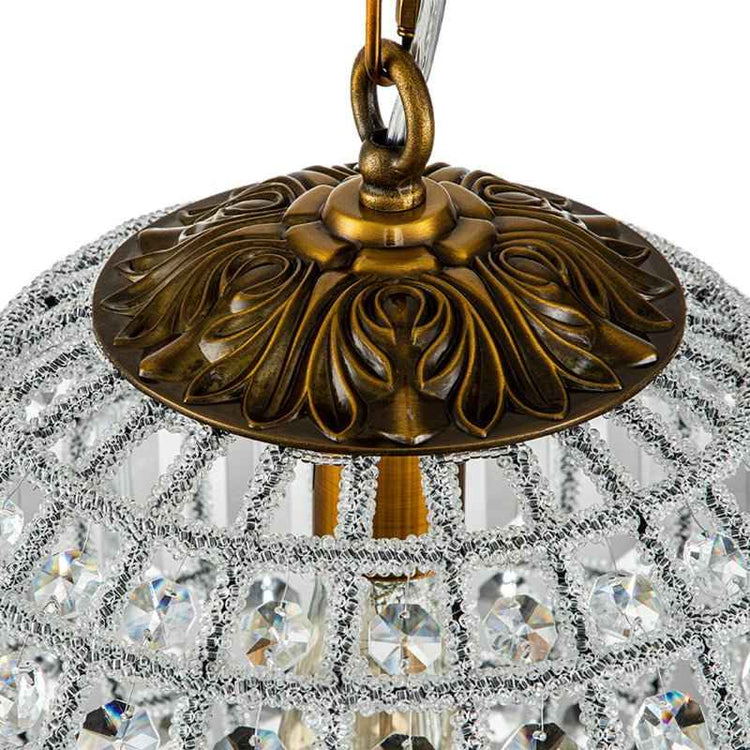 Lustre Cristal Moderne Français Sphère