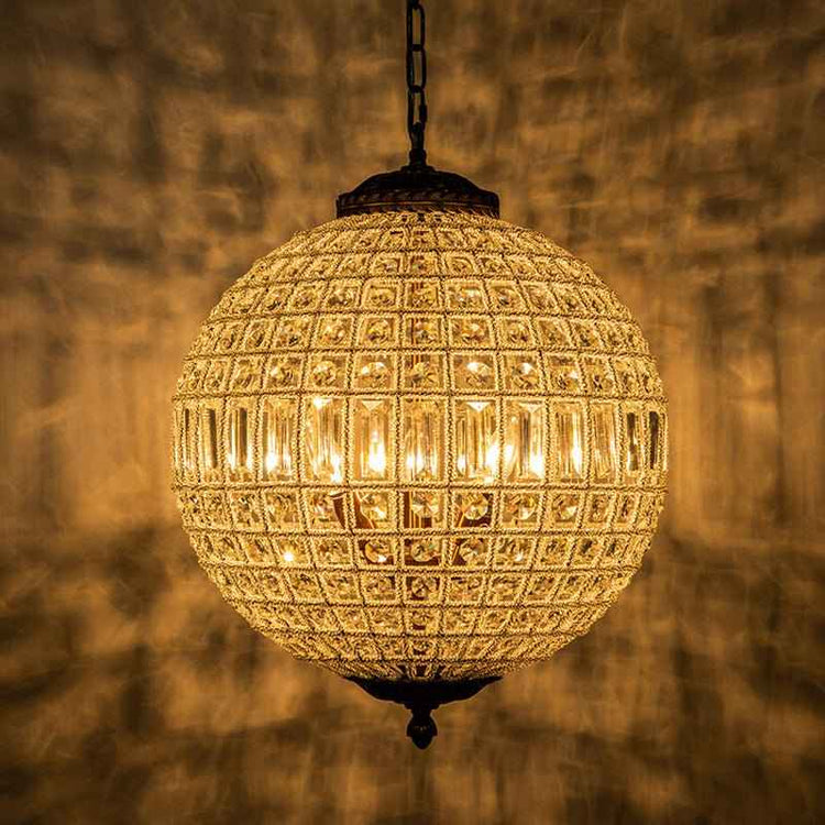 Lustre Cristal Moderne Français Sphère